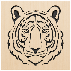 Tigre dans un cadre