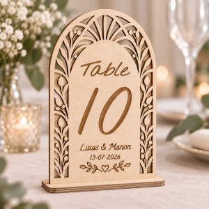 Numero table arche fleurs